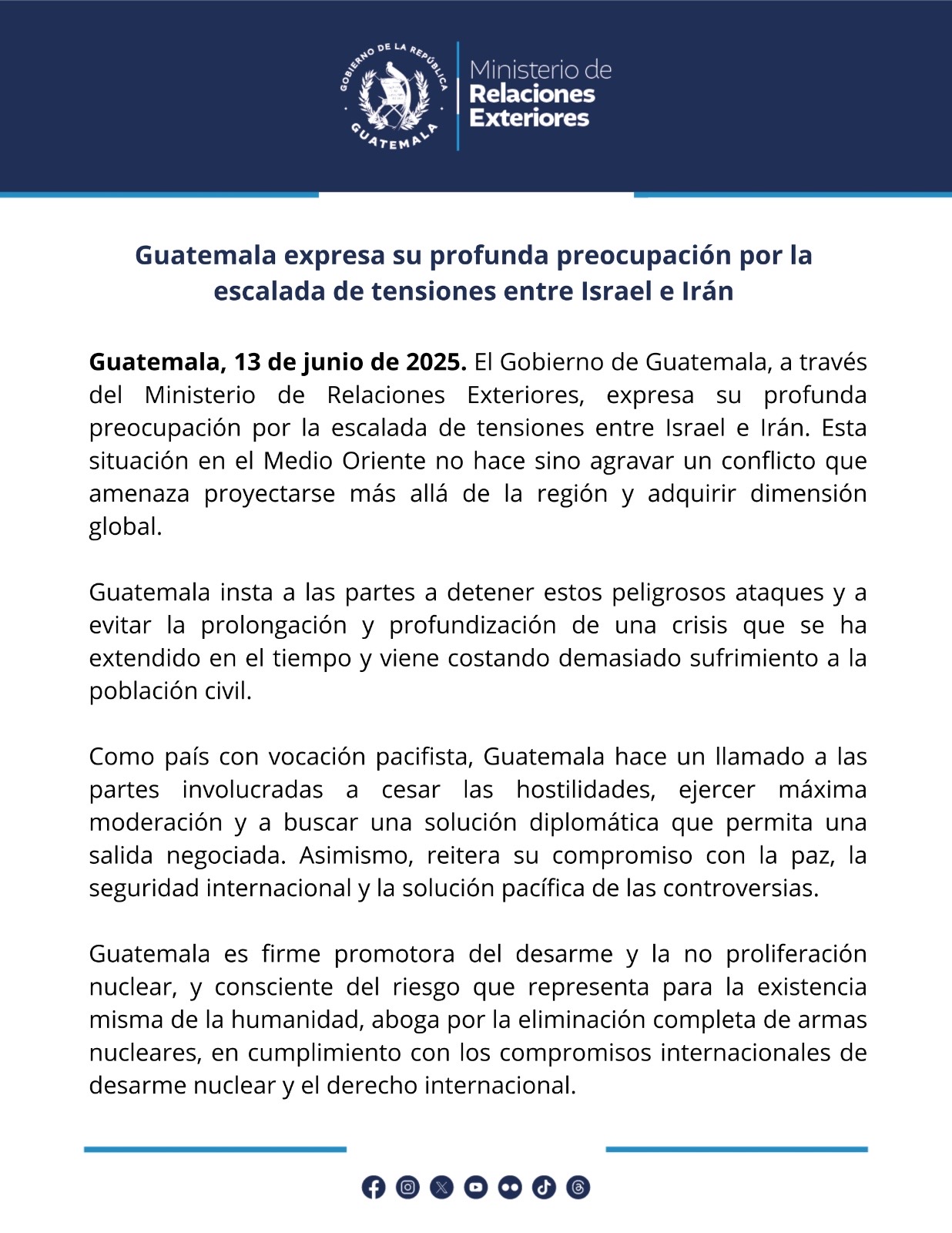 Comunicado