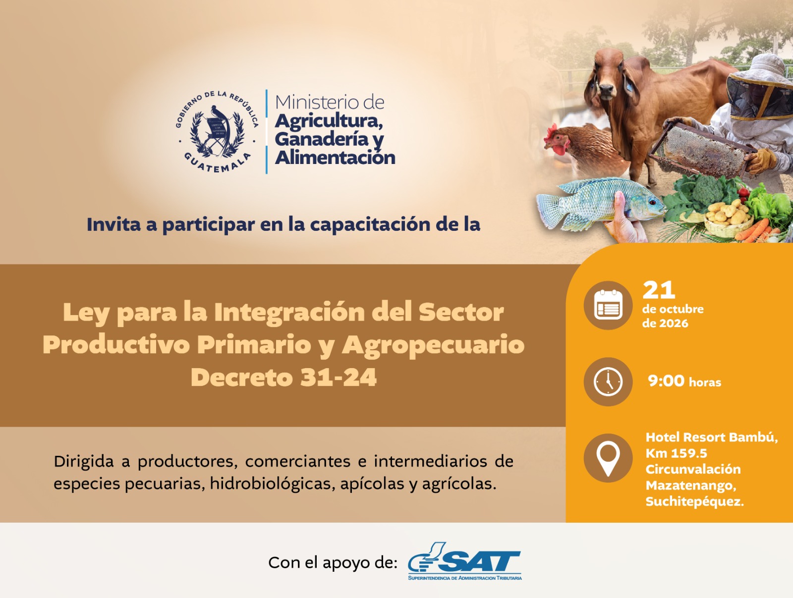 Capacitación para el sector agropecuario