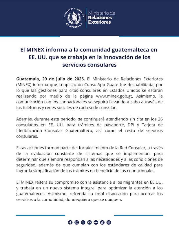 COMUNICADO