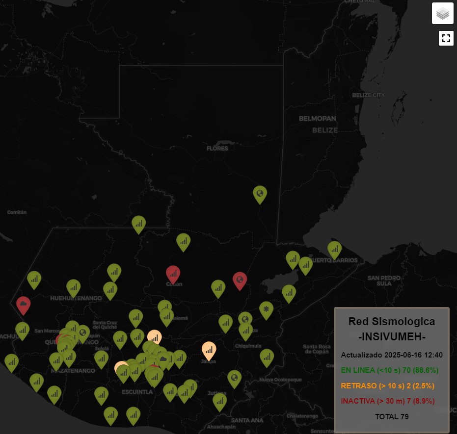 map sismo