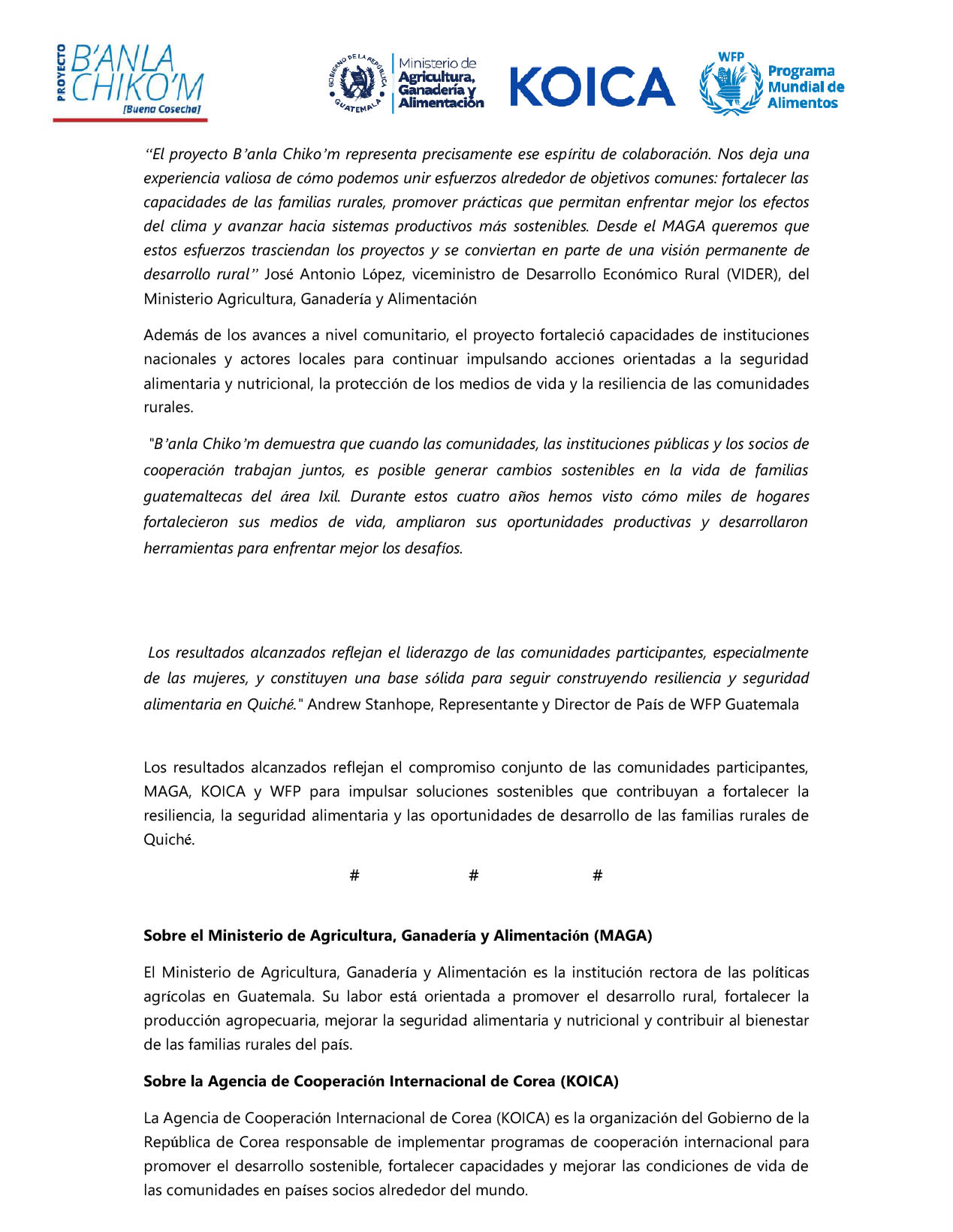 Comunicado