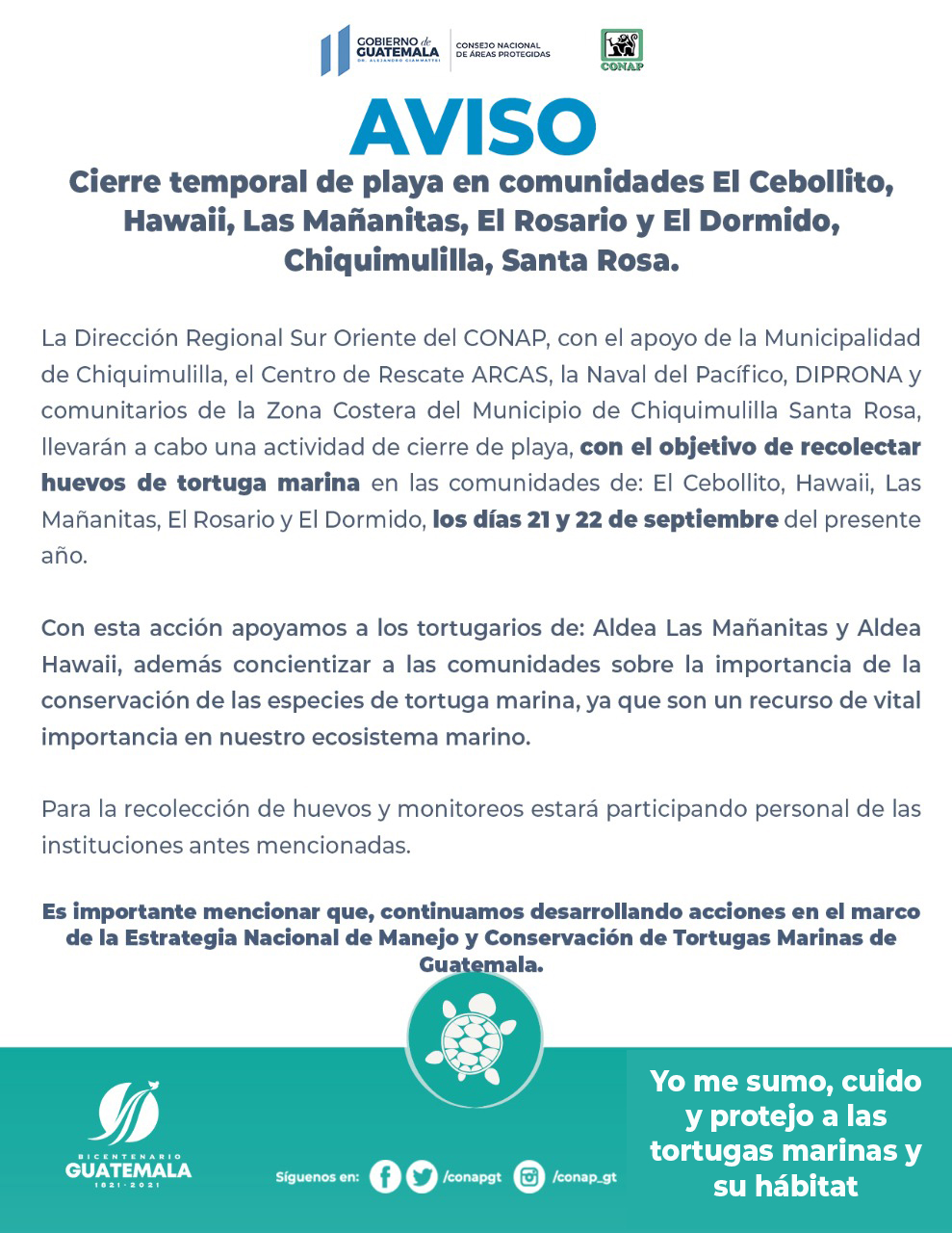 Cierre de Playa 