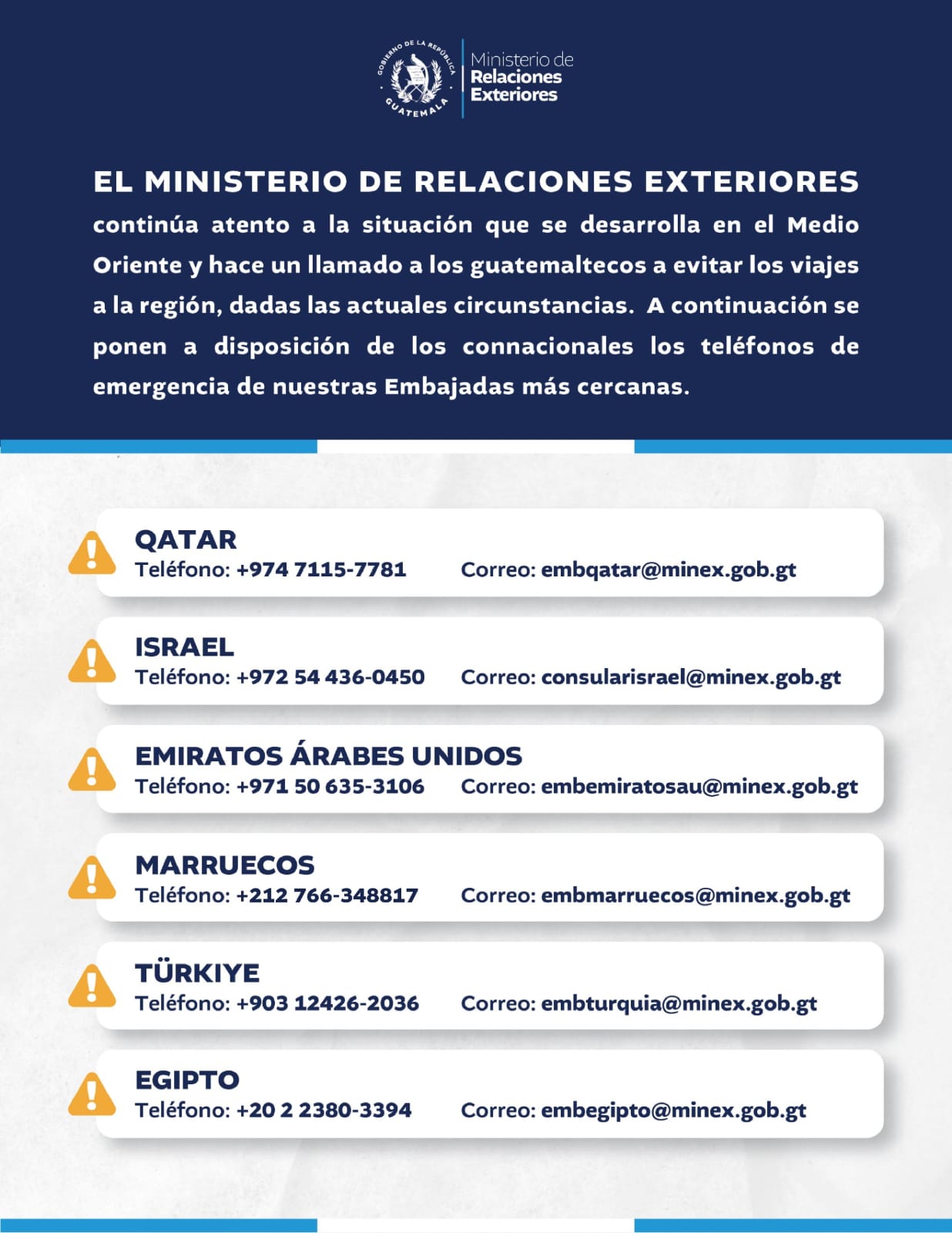 embajadas