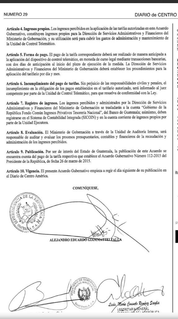 Control Telemático avanza con tarifas de brazalete