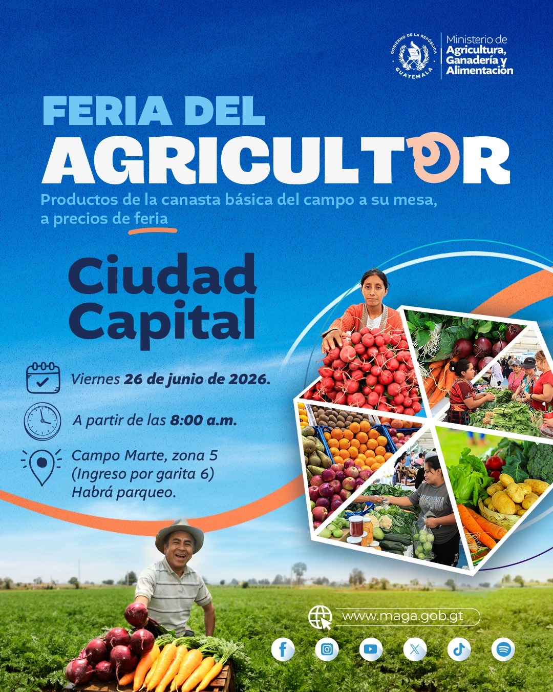 Solo faltan 2 días para la Feria del Agricultor en Campo Marte