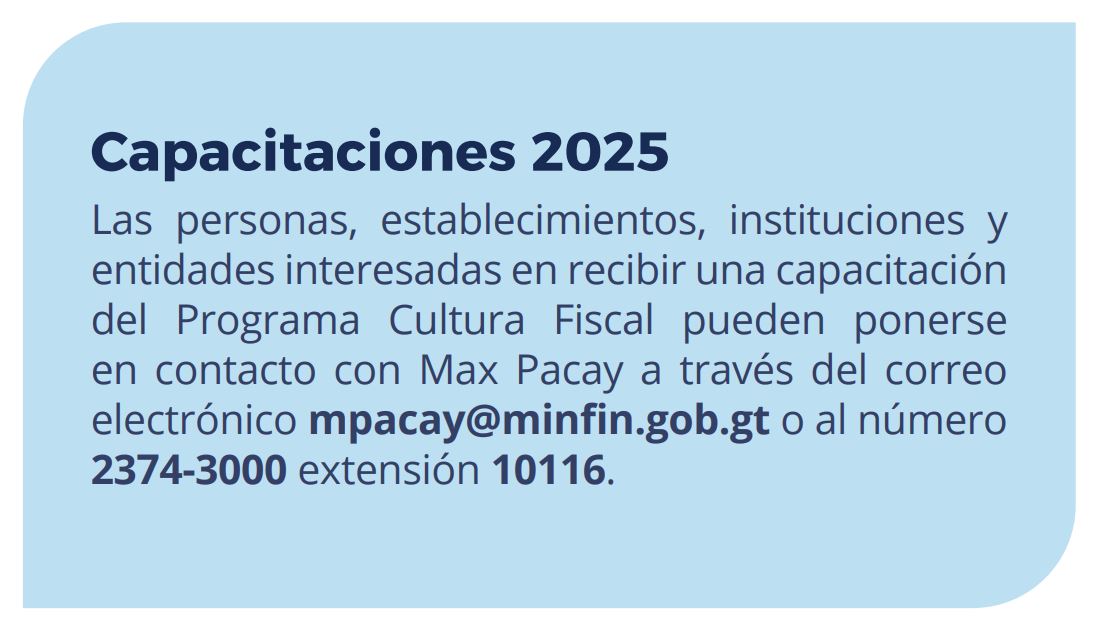 Capacitaciones cultura fiscal