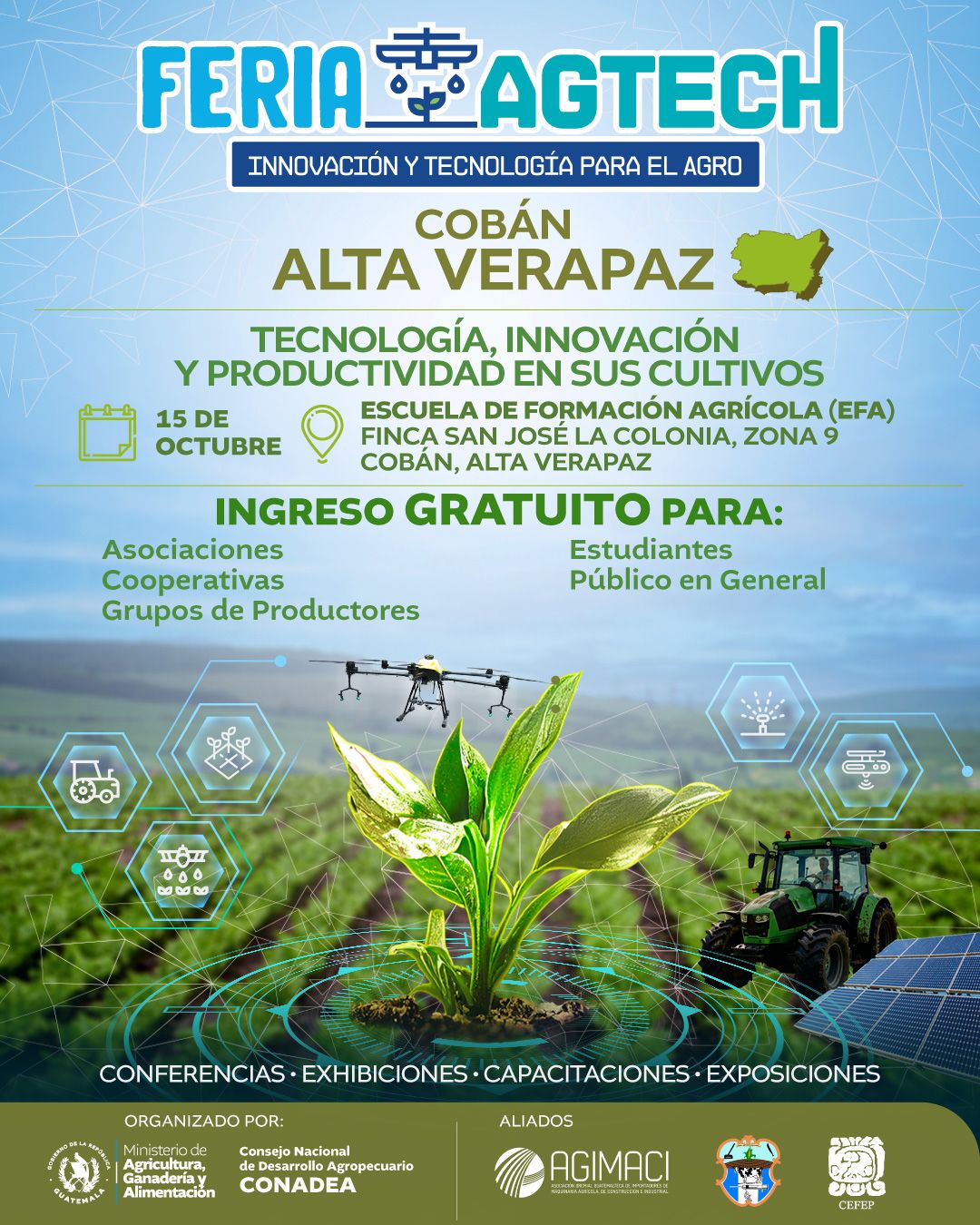 La Feria AGTECH conectará al agro de Alta Verapaz