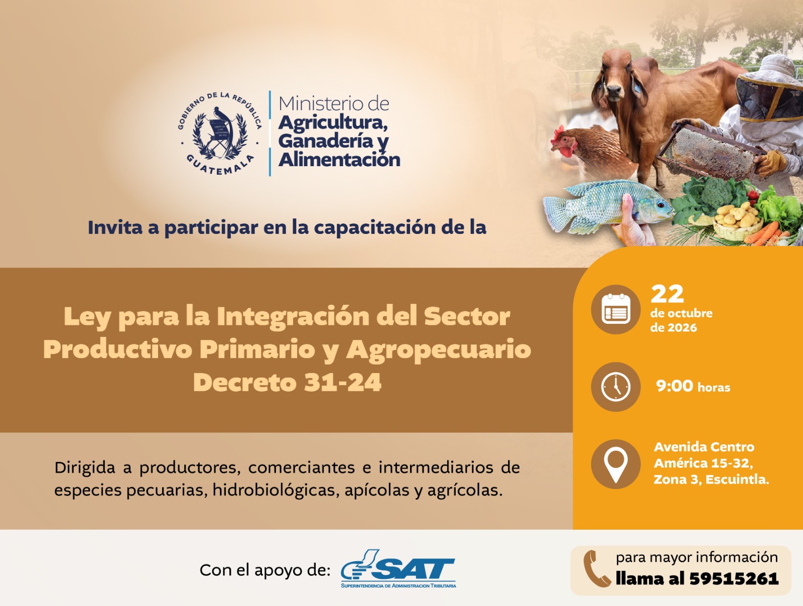 Más conocimientos para fortalecer el sector agropecuario