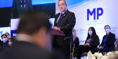 Presidente Alejandro Giammattei resalta labor del Ministerio Público 