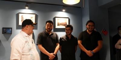 Presidente Alejandro Giammattei visita restaurante guatemalteco en China (Taiwán)