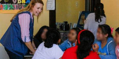Los representantes de la CIDH conversaron con las jóvenes