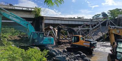 Covial inicia desmontaje del puente Brisas del Mocá para garantizar seguridad vial