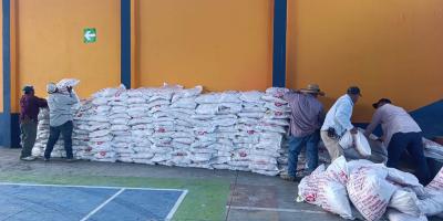 Coordinan recepción de alimentos para hogares con inseguridad alimentaria en Ipala