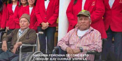 La Marimba Femenina de Concierto Ixoquib´ Ajq´ojomab´ sorprendió a los residentes de la Fundación Cabecitas de Algodón, en La Antigua Guatemala, con un concierto que despertó significativos recuerdos a través de nuestra sonoridad.  Con piezas como “El ferrocarril de los Altos” y “Xetulul”, nuestras artistas marimbistas fueron ovacionadas por su virtuosismo, haciendo memorable la mañana con música de nuestra identidad como parte de su Temporada “Llegando a tu Corazón”.