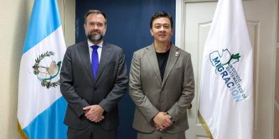 Autoridades de IGM reciben al nuevo Jefe de Misión de la OIM en Guatemala