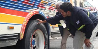 Inspeccionan unidades de transporte en Rabinal, Baja Verapaz