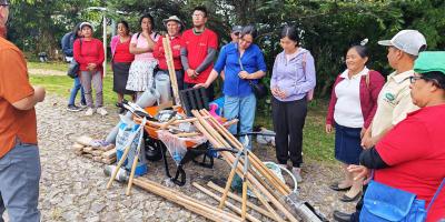 Fortalecen viveros forestales para impulsar la reforestación y agroforestería en Tejutla