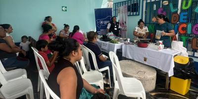 Promueven preparación de alimentos nutritivos con productos locales