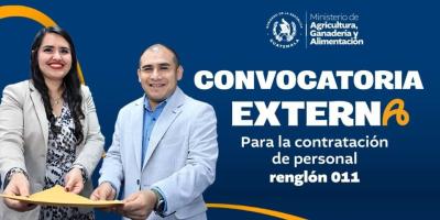 Convocatoria externa para la contratación de personal renglón 011