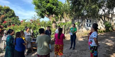 Familias jutiapanecas asisten a talleres de emprendimiento y elaboración de artesanías