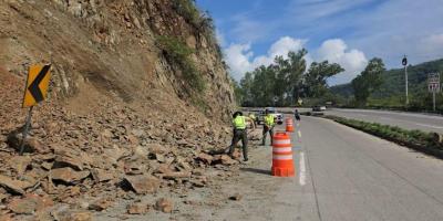 PROVIAL atiende otras 20 emergencias en carreteras durante la temporada de lluvias