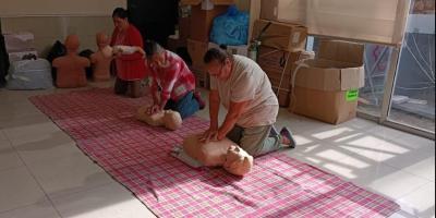 Líderes comunitarios de zona 7 aprenden primeros auxilios
