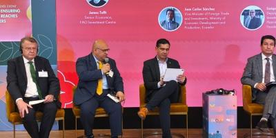 Enrique Maldonado, Subsecretario de Inversión para el Desarrollo, de la SEGEPLAN,  participó en el Foro Mundial de la Alimentación 2026.
