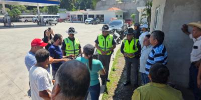 Verifican condiciones de seguridad vial en Agua Caliente