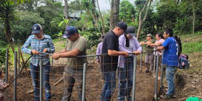 Instalan reservorio de agua para cultivos en Baja Verapaz