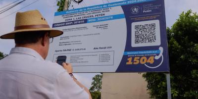 «Código QR visto, QR escaneado. 100% construido 100% pagado»