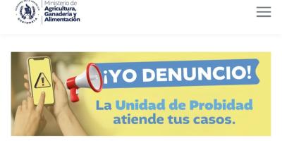 ¿Sabía que el MAGA cuenta con la unidad de Probidad?