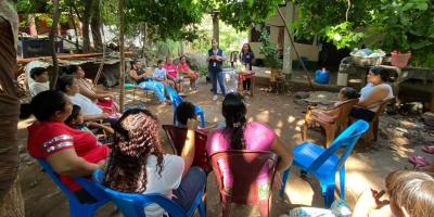 Mujeres de Asunción Mita aprenden a establecer huertos para producir alimentos