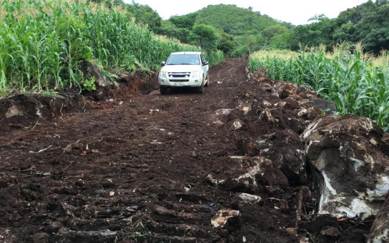 Avanza la interconexión de caminos en comunidades de Conguaco, Jutiapa