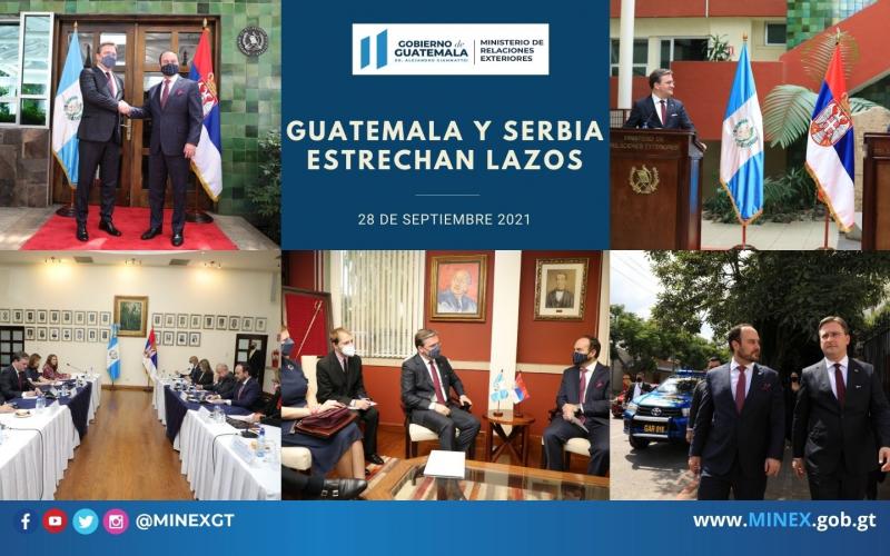 Visita de canciller de Serbia a Guatemala