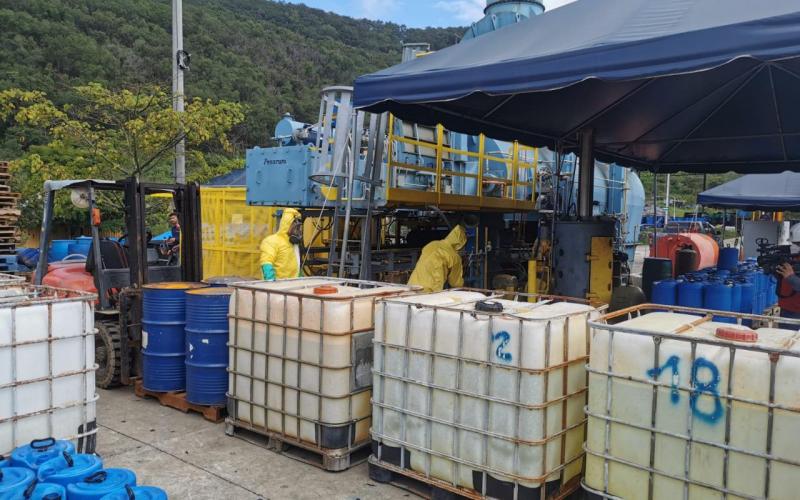 Trasladan en seis meses 670 toneladas métricas de Precursores y Sustancias Químicas