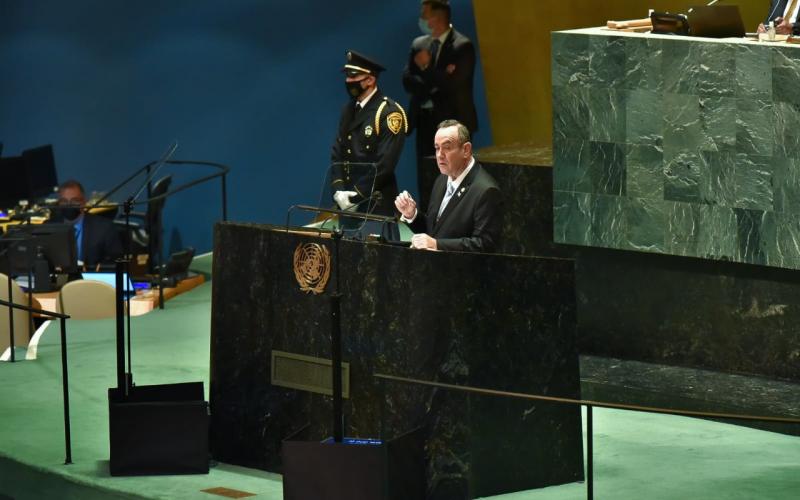 presidente Giammmattei en la ONU