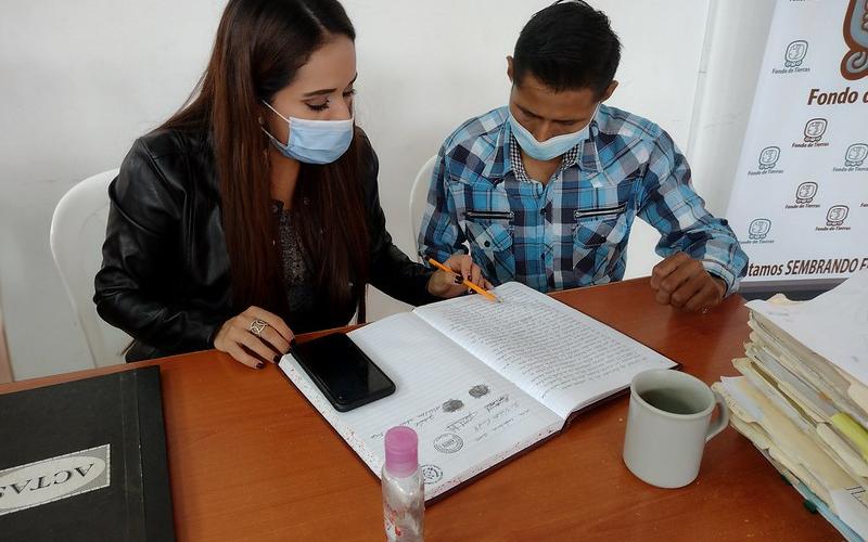 FONTIERRAS brindó capacitación a beneficiarios sobre elaboración de actas