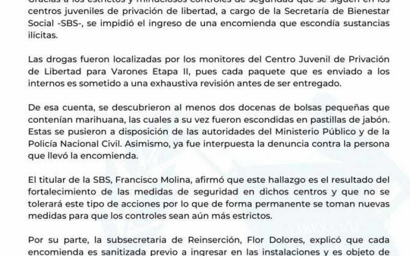 Comunicado de prensa