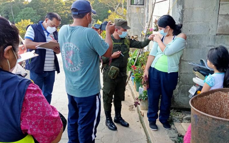 1a. Brigada PM apoya vacunación en comunidades de Fraijanes, Guatemala