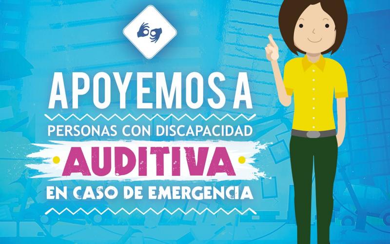 El CONADI y la SE-CONRED emiten recomendaciones para apoyar a personas con discapacidad.