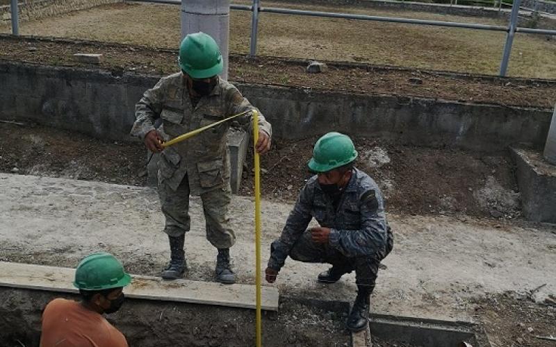 Ejército de Guatemala continúa remozamiento del Hospital Regional de Quetzaltenango
