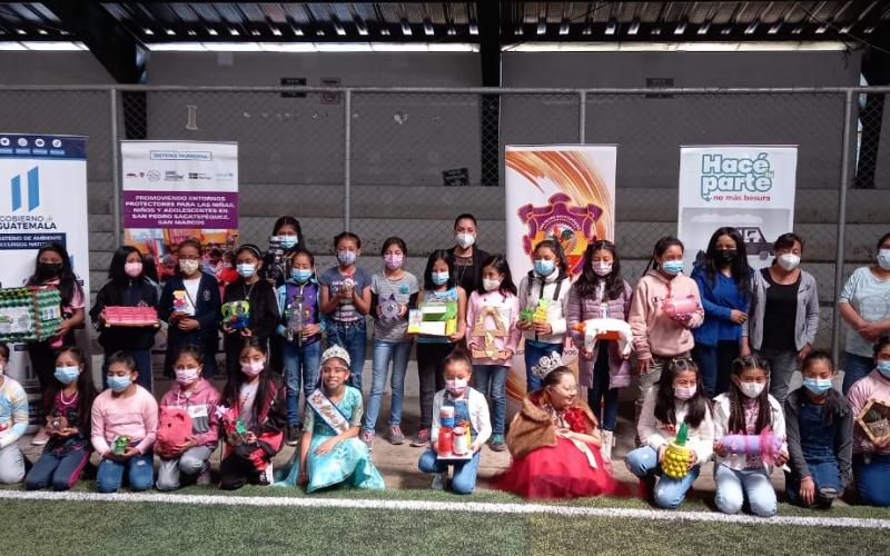MARN promueve cultura ecología en niñas de San Pedro Sacatepéquez