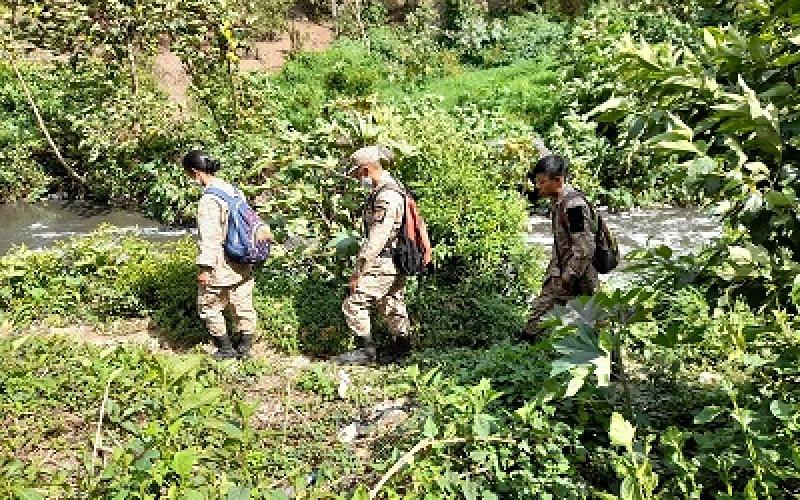 Ejército de Guatemala apoya en búsqueda de menor desaparecido en Sacatepéquez