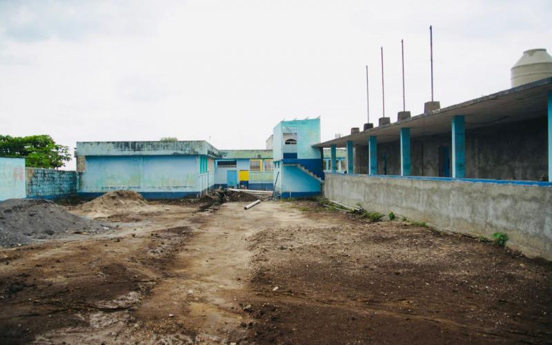 Proceso de construcción Escuela para varones 20 de Octubre, Chicacao