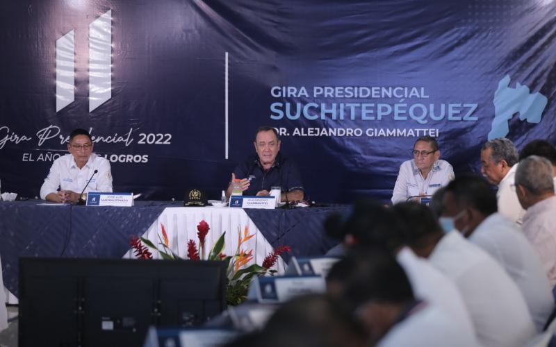 Presidente Alejandro Giammattei en Gira Presidencial 2022