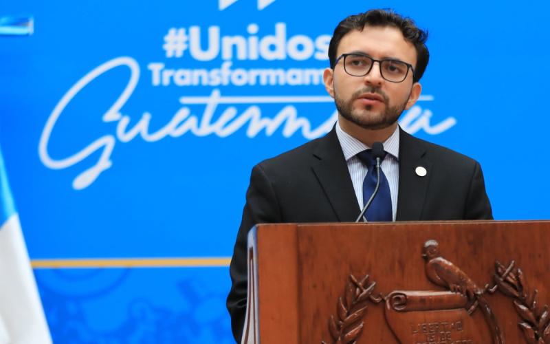 Portavoz del presidencial, Kevin López 