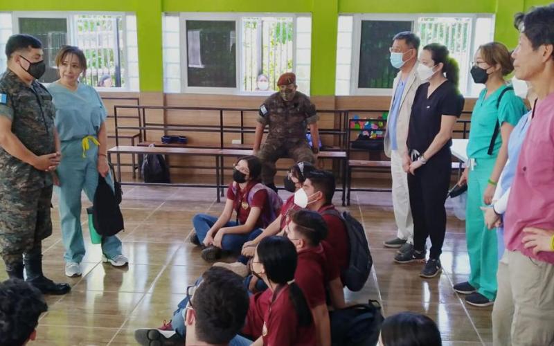 Ejército de Guatemala contribuye con la salud de los guatemaltecos en el departamento de Jutiapa.