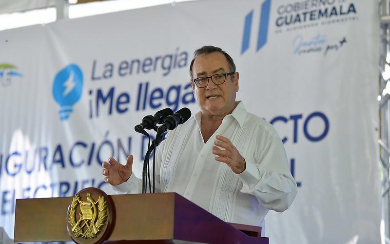 Discurso del presidente Giammattei en Petén