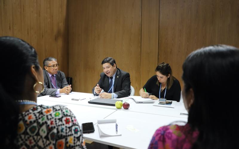 Ministro Gerson Barrios coordina alianzas en la COP27