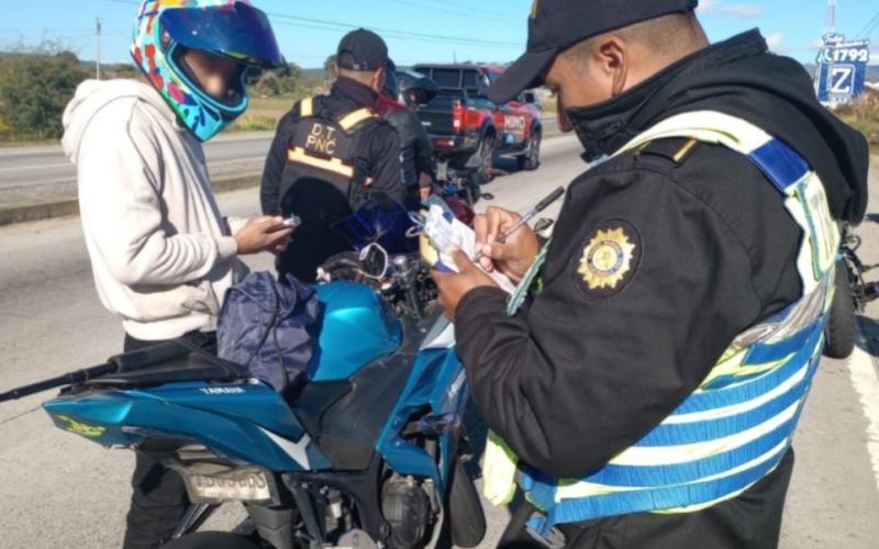 Operativos de Tránsito PNC buscan reducir siniestralidad vial